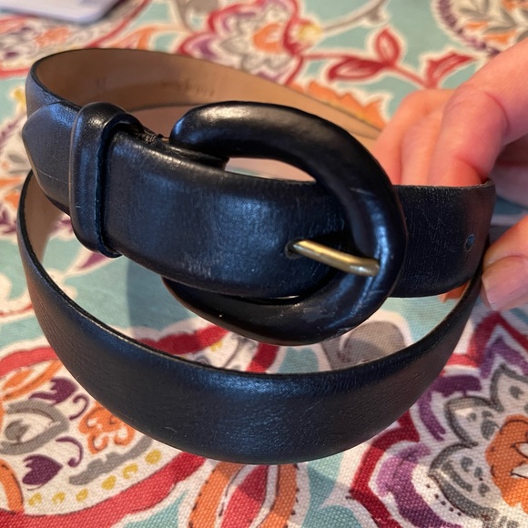 Vintage Italian Leather Belt-M (27-31) - Picture 1 of 10
